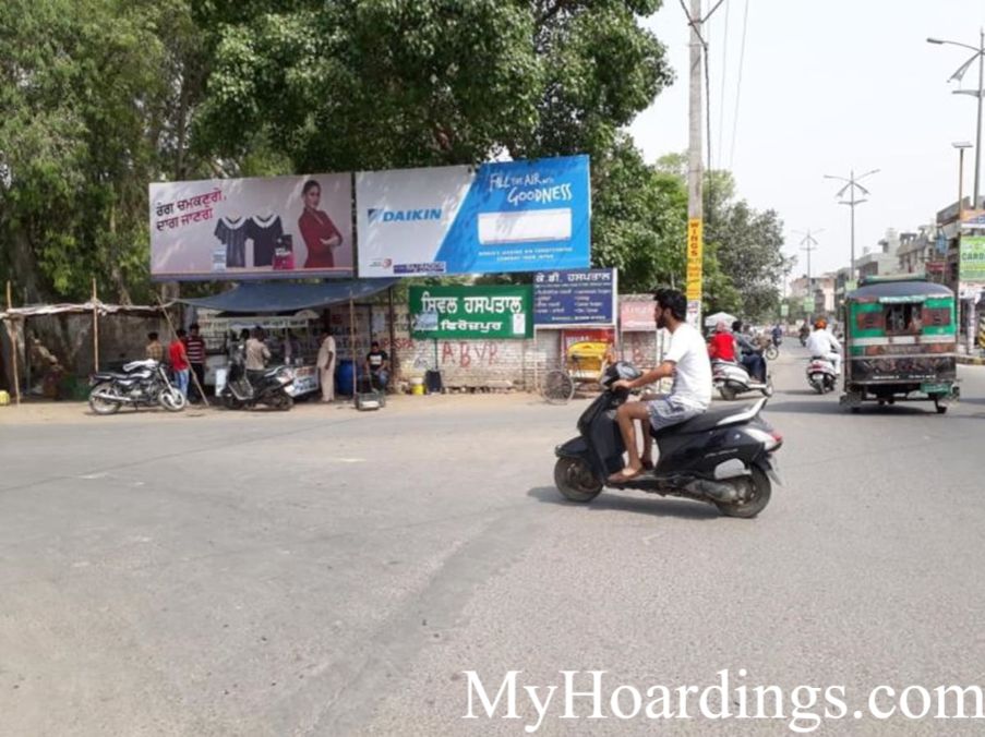 OOH Unipole Agency in India, Unipole Advertising in Aggarsen Chowk in Ferozpur, Unipole Agency in Ferozpur